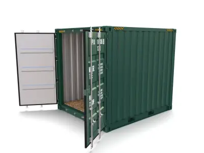 10ft Shipping Container 3D model
