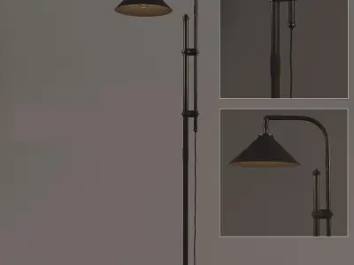 floor metallamp 3D model