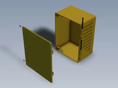 240mm X 200mm X 120mm Wall Mount Cabinet 3D print model