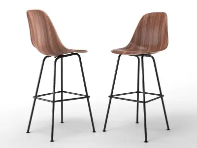 Eames Shell Stool 3D model