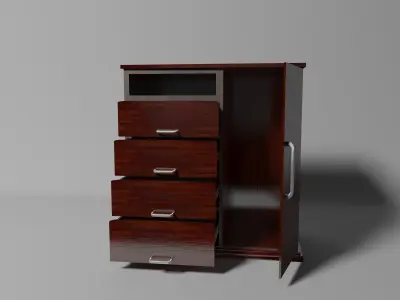 Cabinet chest of drawers - chest of drawers 3D model