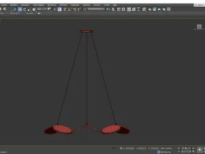 Samara chandelier Low-poly 3D model