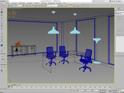 office interior md599 b04 3D model