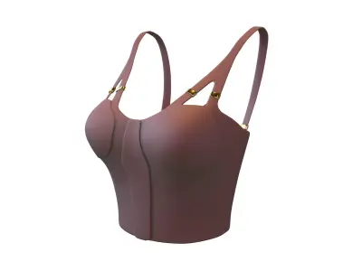 Bra Top v1 002 Low-poly 3D model
