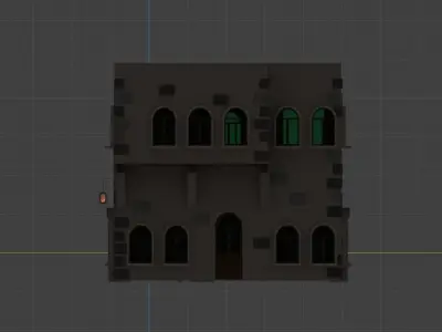 House for Game Low-poly 3D model