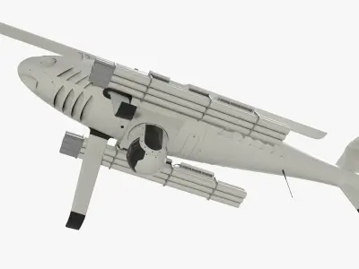  Tactical Helicopter Drone with Launcher System White 