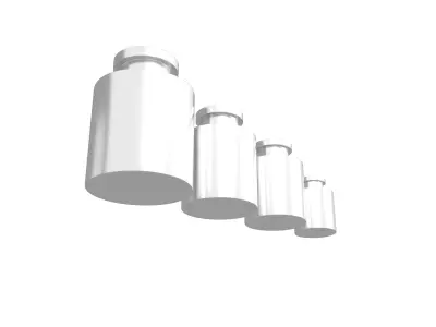Scale Weights V2 001 Low-poly 3D model