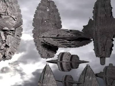 Aztec Ancient Ship Collection 3 3D model