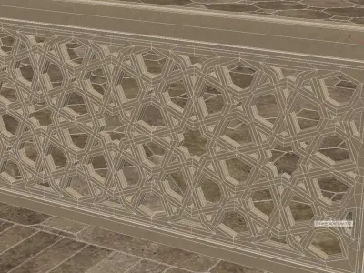Uzbek national alcove 3D model