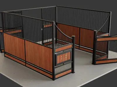 Horse stall 3D model