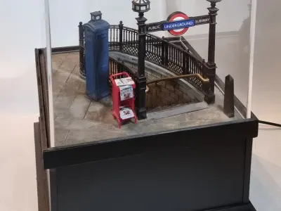 Picadilly circus station miniature 3D print model