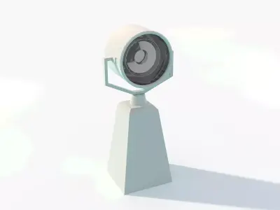 Searchlight Projector for Ships and Tugs Low-poly 3D model