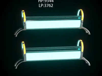 20 Scifi Urban Kitbash Vol 1 Low-poly 3D model