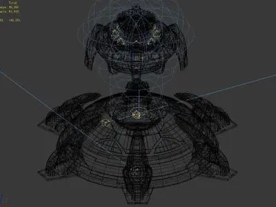 Crystal-state tree 01 3D model