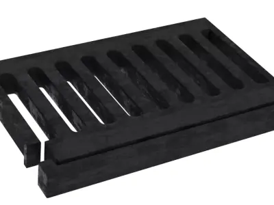 Street sewage water storm drain Low-poly 3D model