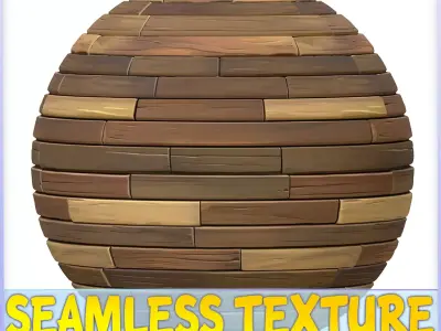 Stylized Wood Floor Seamless Texture Texture 7