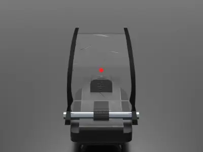 Red Green Dot Sight Low-poly 3D model