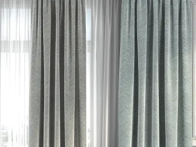 Curtain Set 292 3D model