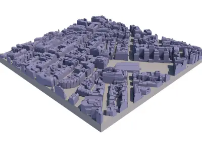 London city tile Level 2 block TQ2880 North East 3D model