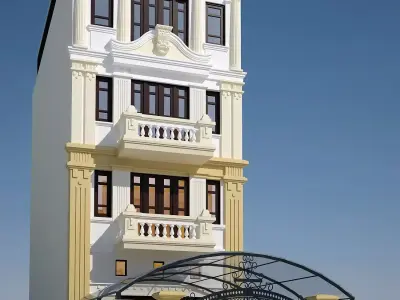 Classic house 02 3D model purchase