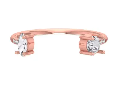 Women Light Weight Band Ring 3D print model 23