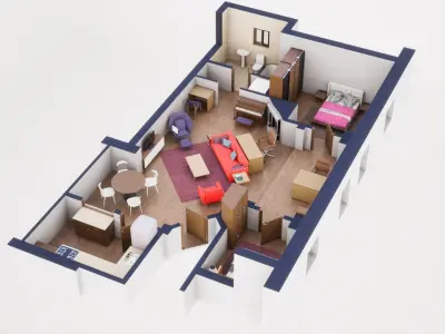 HIMYM Ted Mosby Apartment 3D model