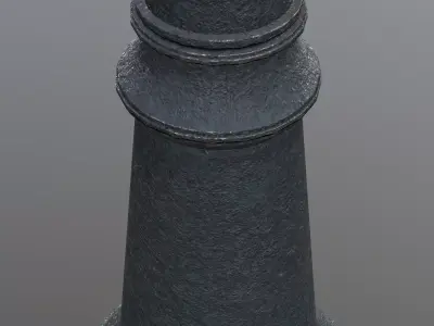 Vintage Street Lamp 3D Model Low-poly 3D model