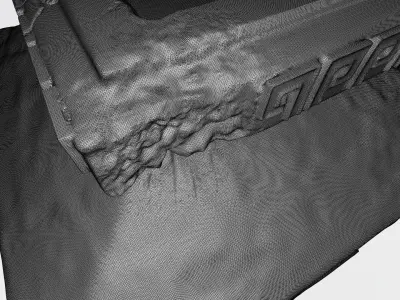 The fireplace of Maya 3D print model