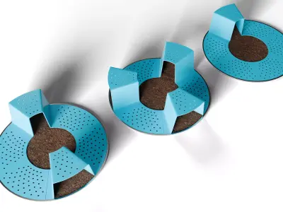 Urban Tree Bench 01 3D model