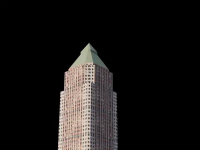 One Worldwide Plaza - NYC Low-poly 3D model
