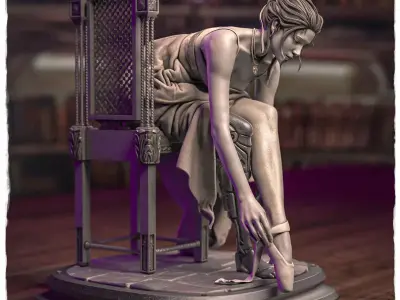 Elara 2061 Cyborg Ballerina 3D print model