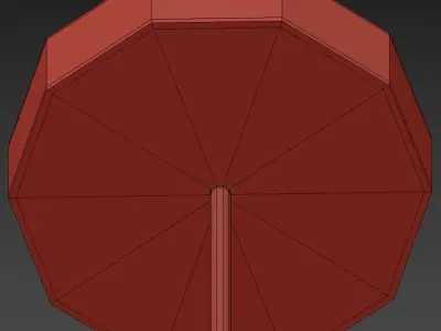 Script gold chandelier with balls hanging from it 3D model