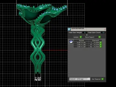 Diamond Ring for Women 3D print model 27