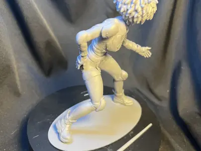Black Energy Sword Woman 3D print model