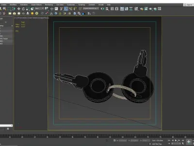 Furniture Door Handle Knob 3d model 23 Low-poly 3D model