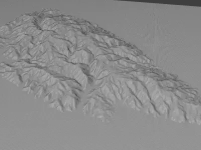 Kea Island full 3D model terrain 3D model