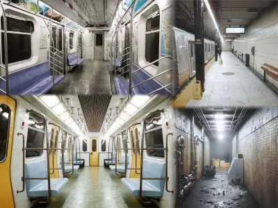 Metro Pack Low-poly 3D model