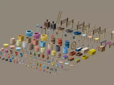 Low Poly Village Asset Pack