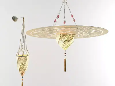 Fixtures in oriental style 3D model