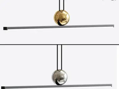 Italamp Regolo Direct Light Metal Pendant Lamp 3D model