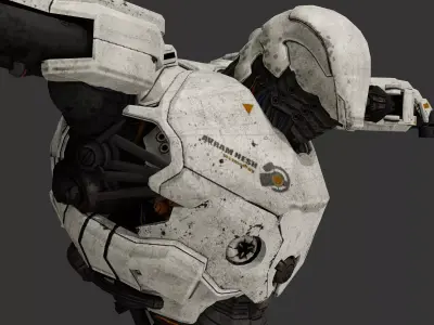 ZORN THE ROBOT  Low-poly 3D model