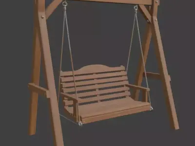 9 Outdoor swing collection 3D Model Pack