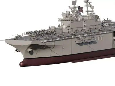USS America LHA-6 3D model