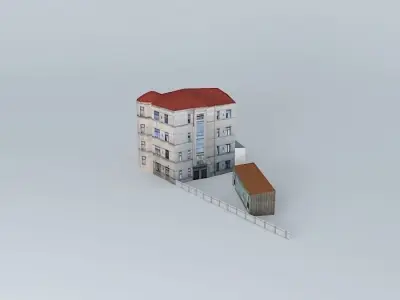 Riga Senchu ​​street 13 Free 3D model