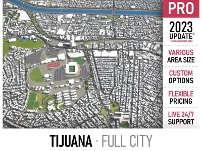  Tijuana Low-poly 3D model