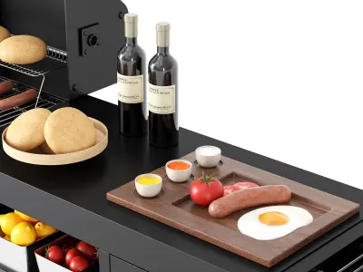 Barbecue 57 3D model