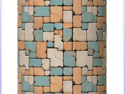 Stylized Floor Seamless Texture Texture 8