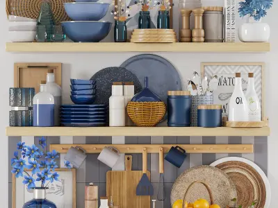 5 kitchen accessories  collections  vol1 3D Model Pack