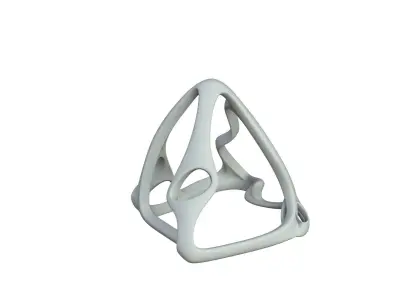 SciFi Cube Object No 64897 Low Poly Shape Low-poly 3D model