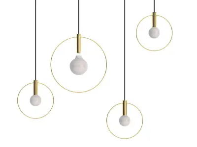 Aura pendant light - person 3D model